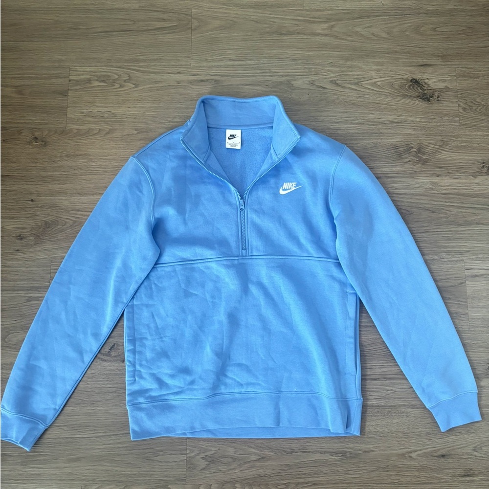 Nike Crewneck Half Zip Sweatshirt Blue